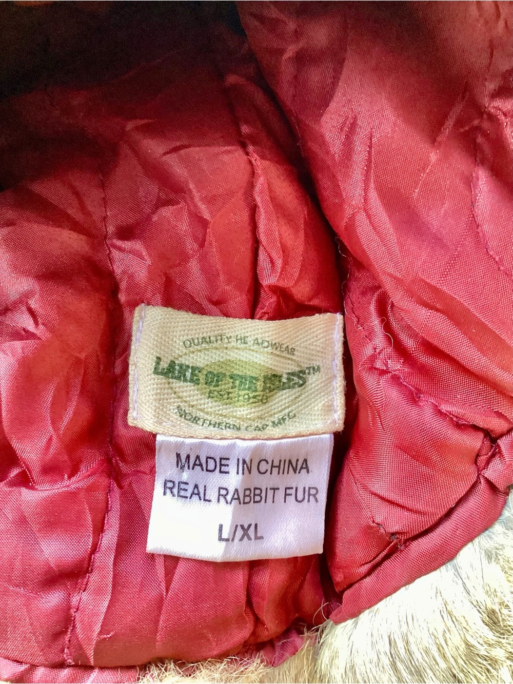 Real Rabbit Fur Trapper Hat L/XL - Picture 11 of 13